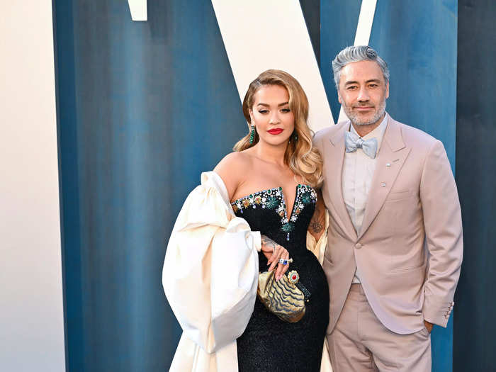 Rita Ora and Taika Waititi looked like they stepped out of a watercolor painting at the event.