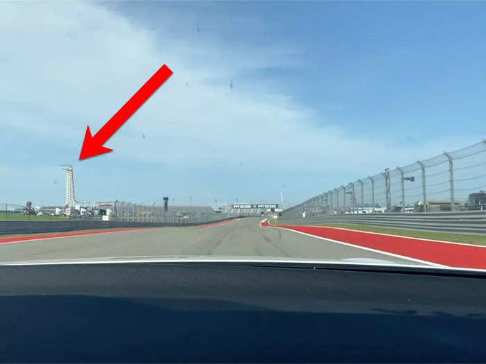 On the long straightaway after Turn 11, we reached 125 mph as we approached COTA