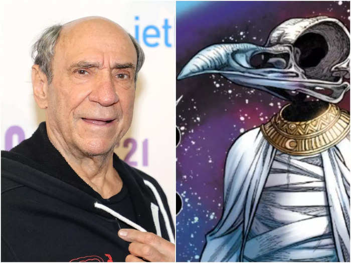 F. Murray Abraham is the voice of Khonshu, the moon diety.