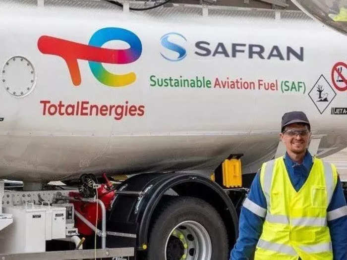 About 27 tonnes of fuel, which was produced in Normandy, France, was provided to Airbus by French oil and gas company TotalEnergies. According to the manufacturer, the SAF was made from hydro-processed esters and fatty acids (HEFA), which are "free of aromatics and sulphur."