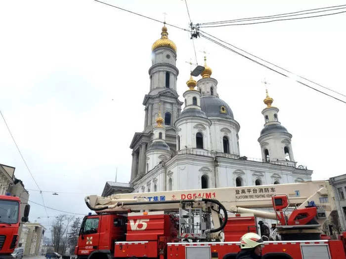 Russian shelling damaged the church