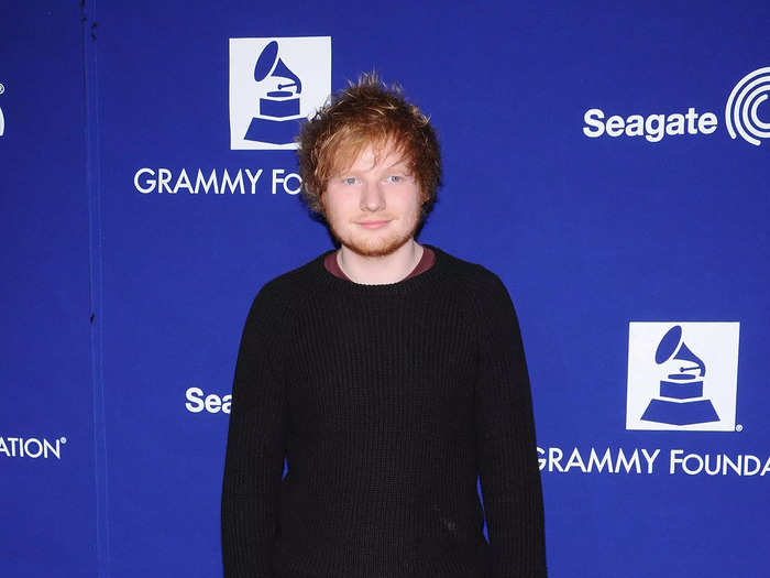 Ed Sheeran made his Grammys debut in 2013.