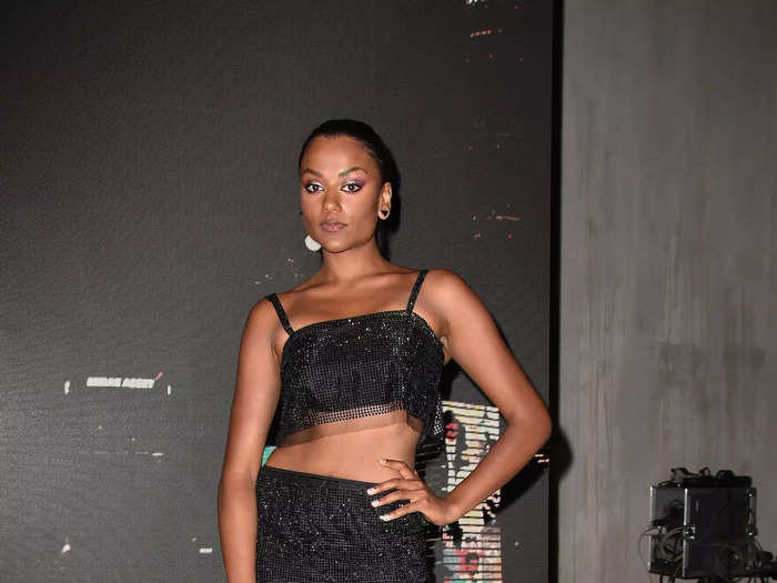 Simone Ashley wore a daring look at a September 2021 fashion show she attended early in her acting career.