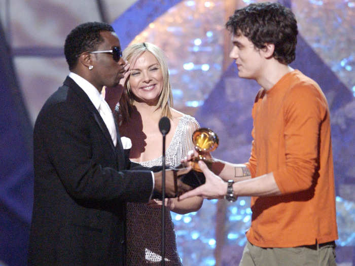 John Mayer won his first Grammy award in 2003 for his hit song "Your Body Is a Wonderland."