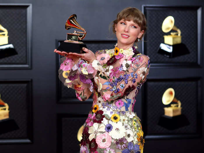 At the 2021 Grammy Awards, Swift became the first woman to win album of the year three times.