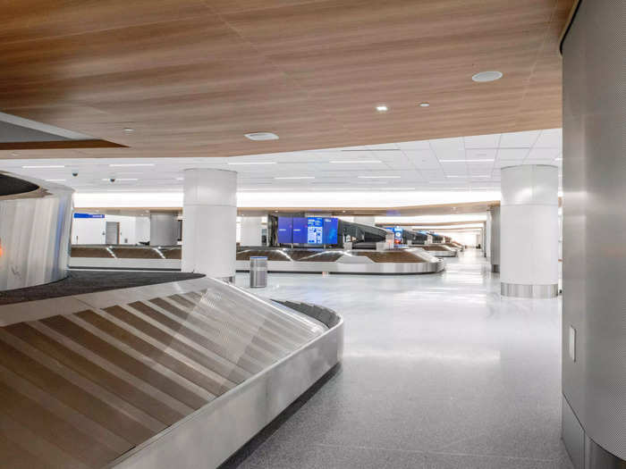 The baggage claim will have six carousels, offering plenty of space for passengers to collect their luggage.