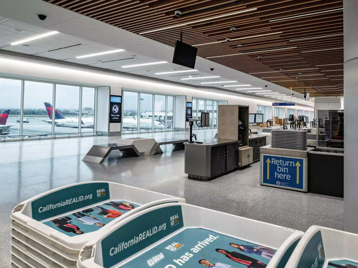 Also completed is an expanded baggage claim area and security checkpoint that creates "a more efficient and seamless experience from the moment [passengers] arrive."