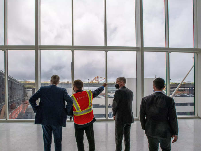 Once complete, the 1.2-million-square-foot complex will feature 27 gates, more restrooms, and an easy connection to the Tom Bradley International Terminal so travelers can easily transfer to international flights without re-clearing security.