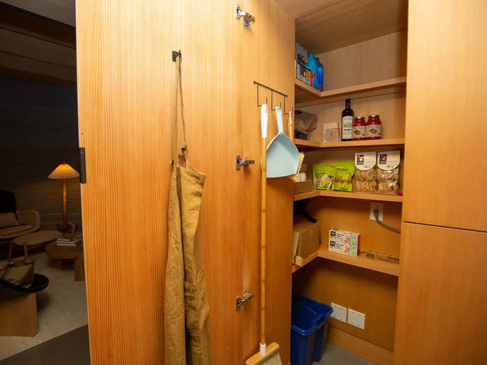 … and had all the amenities of a luxury kitchen, including a walk-in pantry.