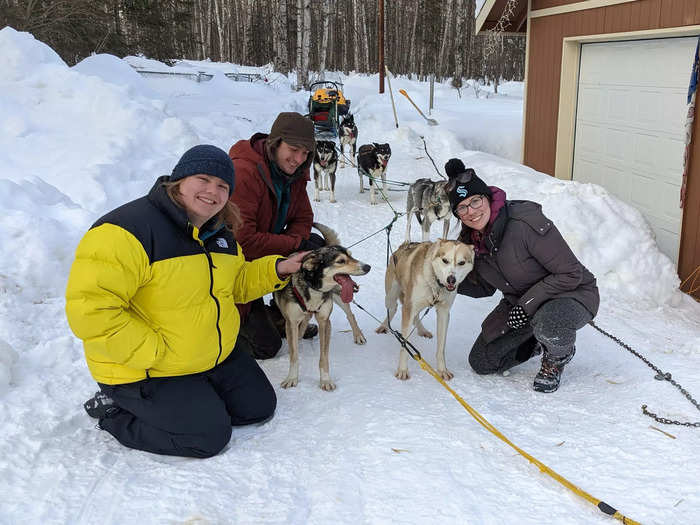 Riding in a dog sled was the most peaceful 30 minutes of the trip.