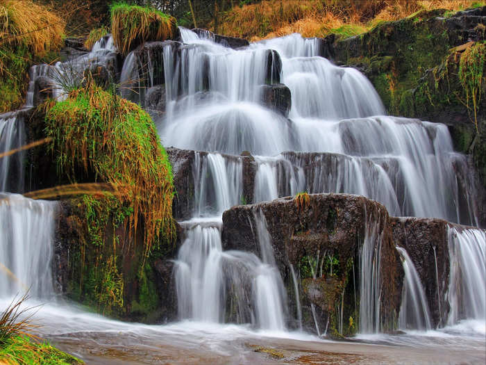 Glyncorrwg in south Wales is known as "waterfall country."