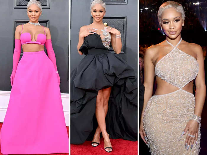 Saweetie looked stunning in all three gowns she wore to the awards event.