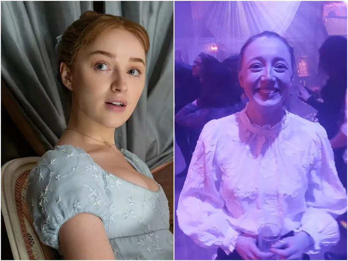 Most of the actors playing main character roles looked eerily similar to the real-life actors. At first glance, I thought the Daphne actress was Phoebe Dynevor herself, especially in her replica blue dress.