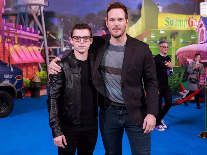 Tom Holland is 5 foot 8, while his "Avengers" and "Onward" costar Chris Pratt is 6 foot 2.