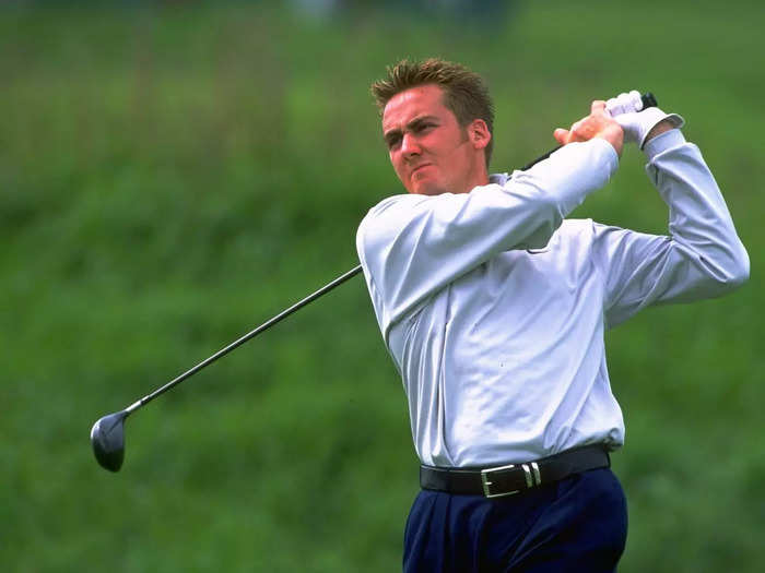Ian Poulter in 1999 (age 23).