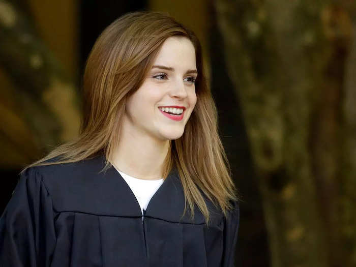 Emma Watson went to Brown while filming the "Harry Potter" movies, earning a degree in English literature.