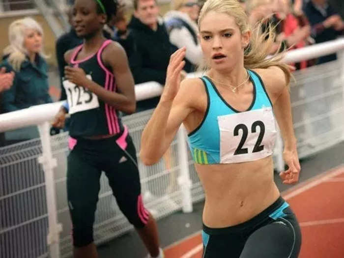 In the 2012 sports drama "Fast Girls," James plays a UK track star, Lisa Temple.