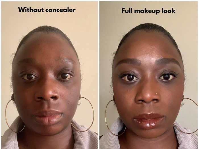 Charise was pleased with the final result, but the white concealer hack definitely won