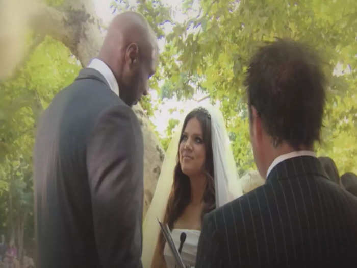 Khloé was the first Kardashian sister to have her wedding shown on "Keeping Up With the Kardashians."