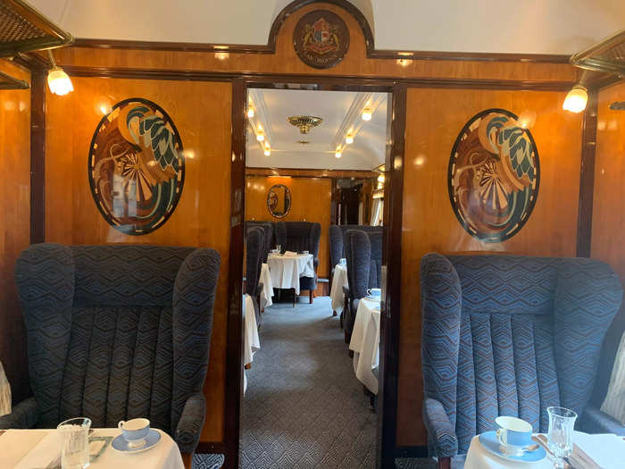 One carriage was salvaged from an old Pullman vehicle, which suffered extensive fire damage in 1936. The carriage was restored 16 years later and named "Phoenix" as a nod to its past.