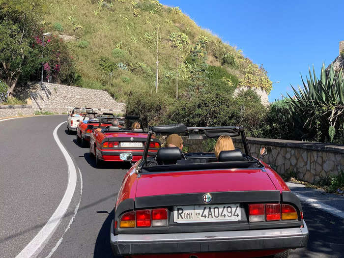 … while driving their own vintage cars in Sicily, taking helicopter rides to see Mount Everest, and receiving private tours of a monastery in Cambodia.