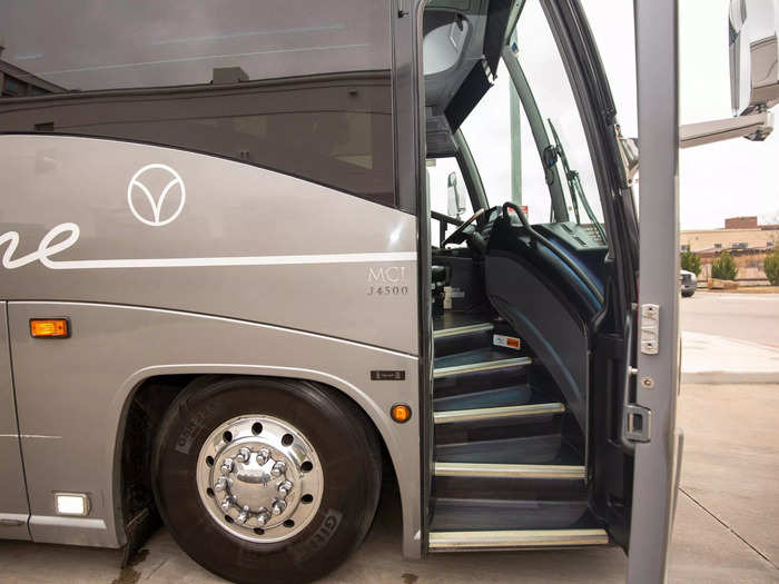 The attendants also check in the passengers at the start of the journey and intermittently walk through the bus mid-ride to make sure everyone