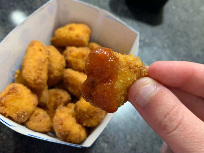 Even a mediocre cheese curd is still pretty good, but these didn