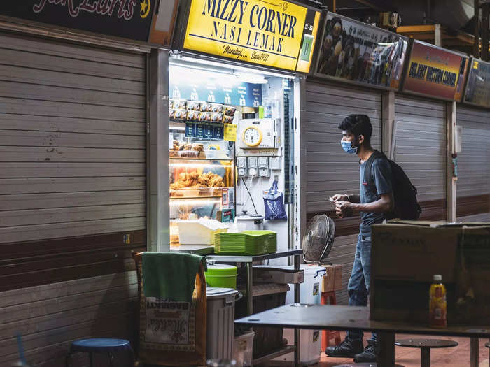 I spotted the first customer of the day at 6.40 a.m. He said Mizzy Corner serves the best food in the hawker center.