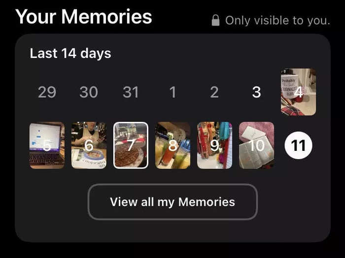 The app serves as a nice photo album of daily memories.