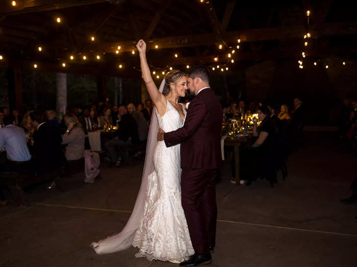 Elizabethany and Rob ended up bunking with friends on their wedding night.