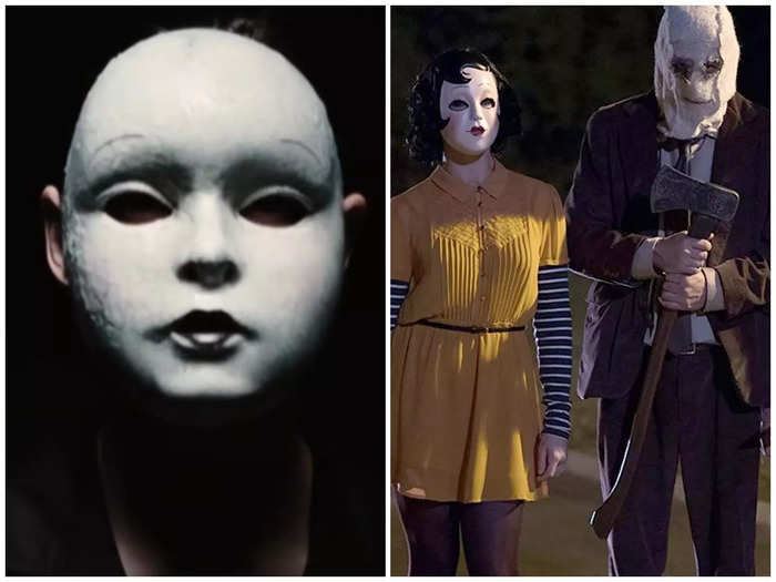 The killers wearing eerie masks are reminiscent of the killers from "The Strangers."