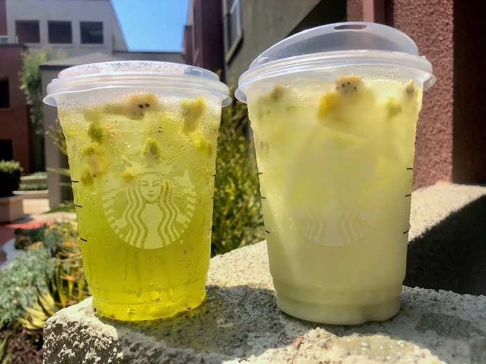 Coconut milk and kiwi paired deliciously in the Star drink.