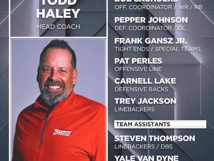 Tampa Bay Bandits — Todd Haley