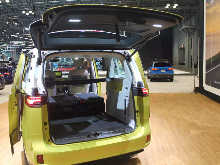 The hatch is high enough to stand under, which could be great for camping or tailgating.