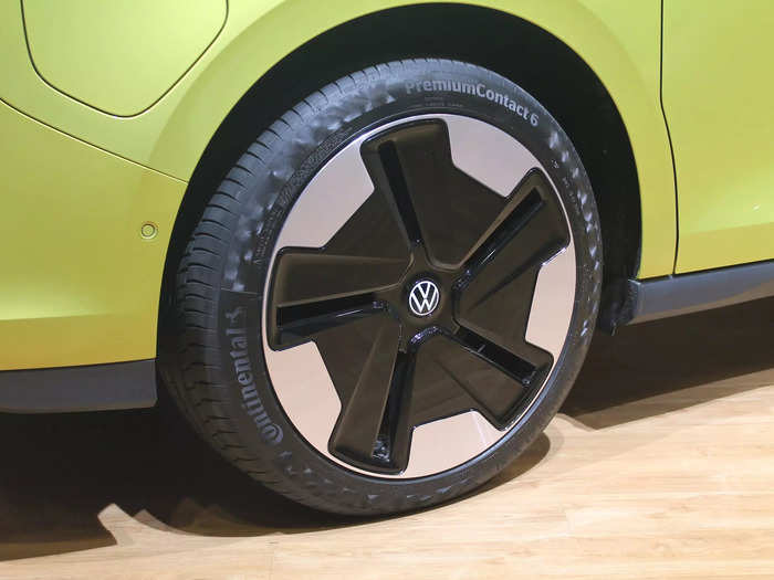 Like lots of electric vehicles, the ID.Buzz gets special wheels meant to boost aerodynamics and help with range.