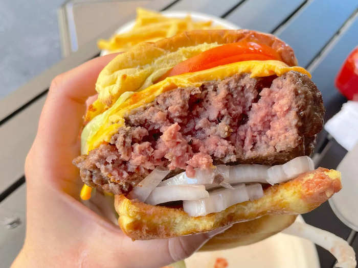 The flavors and components of this burger are simple and delicious.