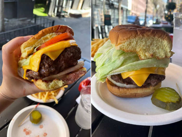 Finally, I was ready for the stacked burger.