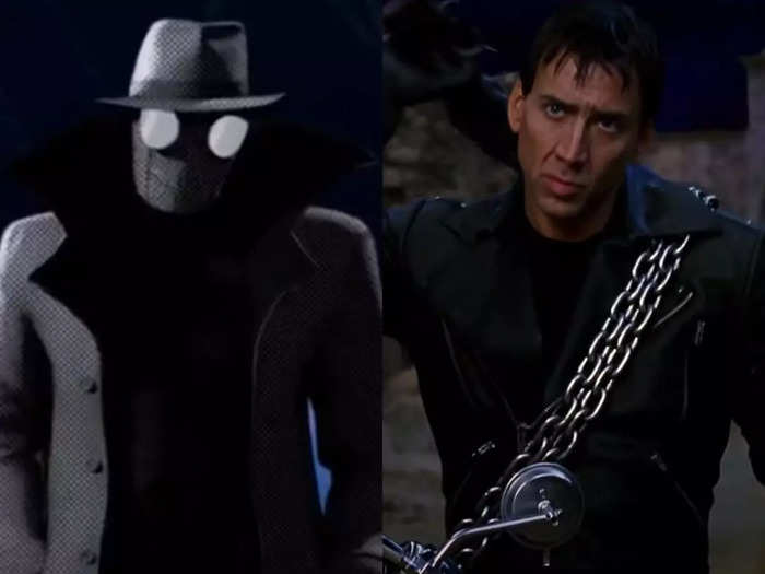 Long before voicing Spider-Man Noir in "Spider-Verse," Nicolas Cage portrayed Johnny Blaze/Ghost Rider.