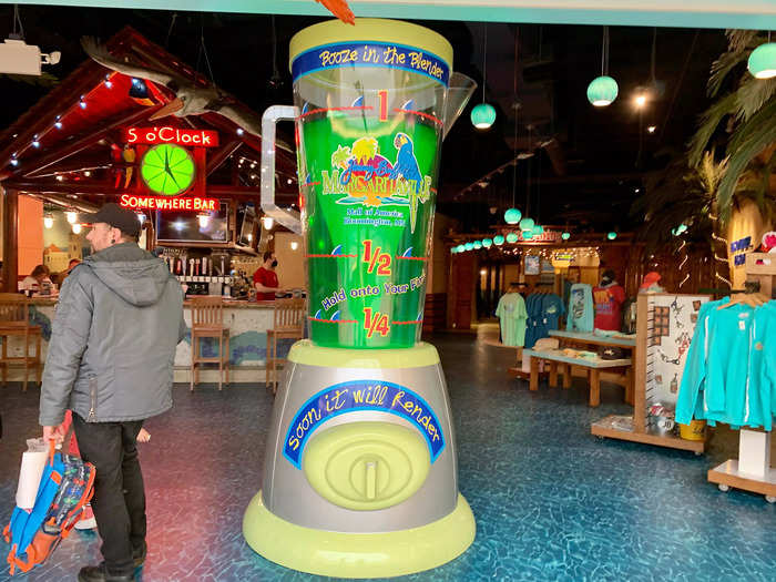 Margaritaville had a giant blender out front.