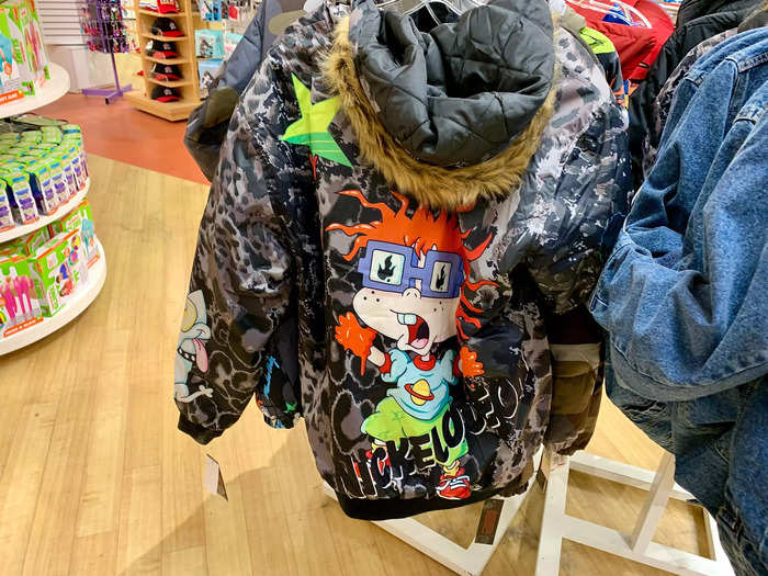 Some of the items, like this "Rugrats" puffer coat, were a bit baffling to me.