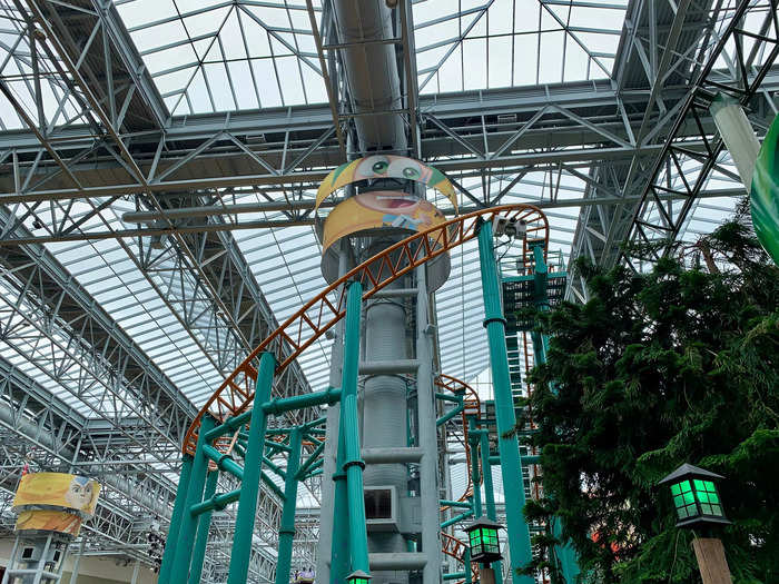 Nickelodeon Universe is the largest indoor theme park in the US, with 28 rides across seven acres.