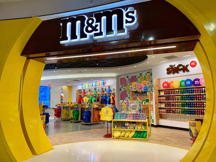 The first real store I entered was the M&M store, which was much bigger than it first appeared.