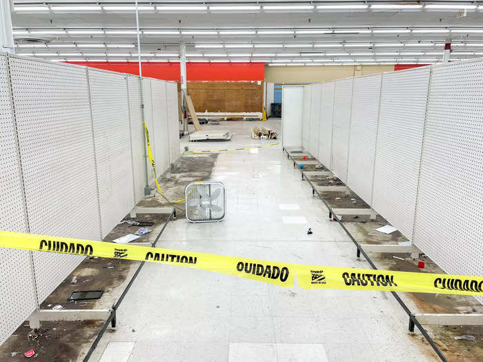 … the inside of this Kmart looked like it had been ransacked.