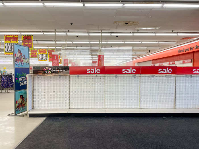 The Kmart, about an hour