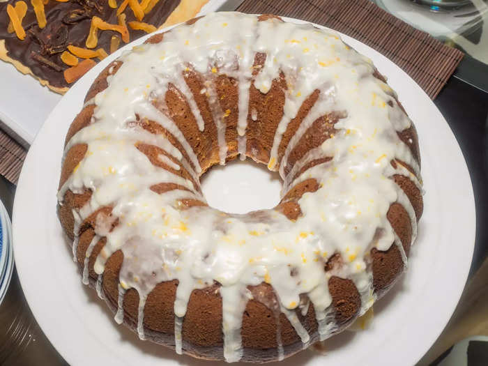 Babka wielkanocna is a popular dessert on Easter Sunday in Poland.