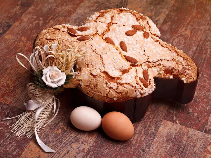 Colomba di pasqua is a Eastertime favorite in Italy.