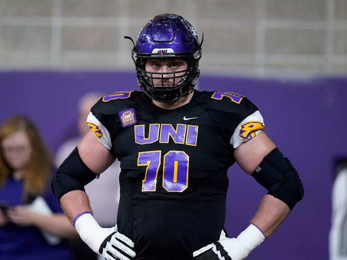 17. Los Angeles Chargers — Trevor Penning, OT (Northern Iowa)