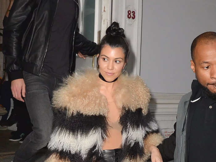 The following year, she opted for a fur coat and sheer shirt while out in New York City.