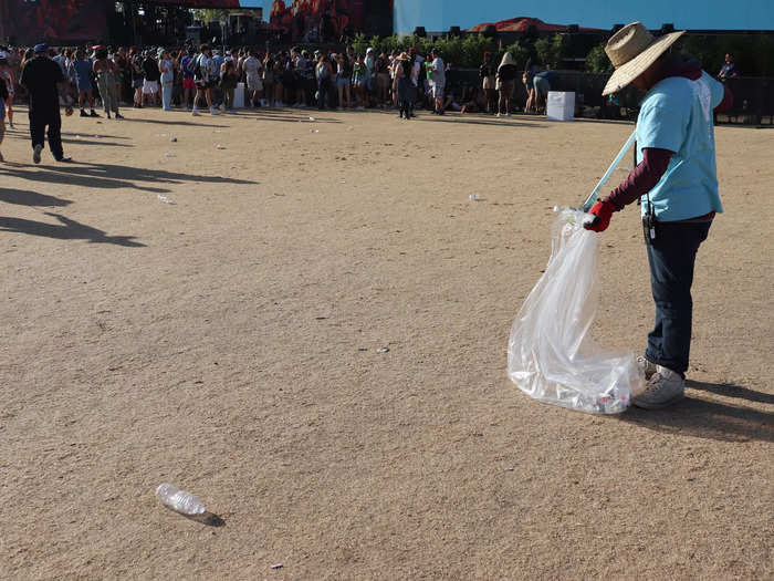 Those crowds leave trash everywhere.