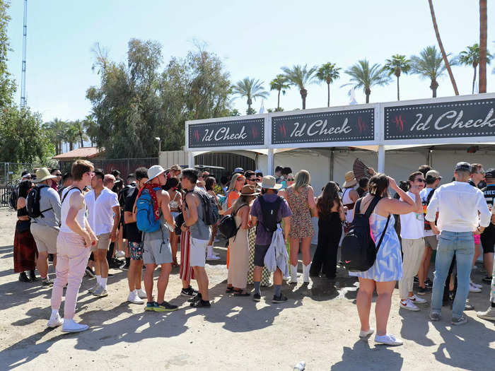 Lines at the festival are always long.